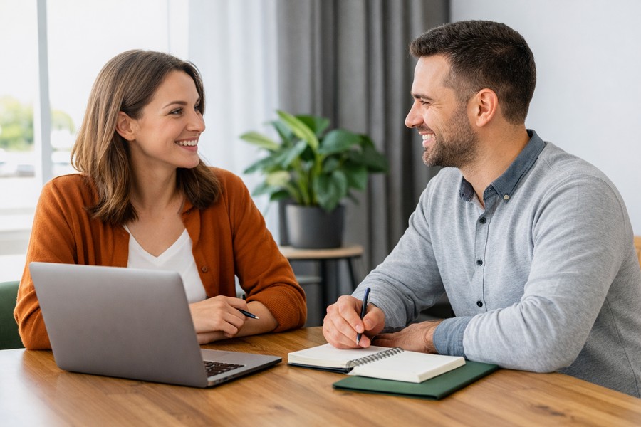 Samen in gesprek met Digitaliseer MKB over oplossingen.